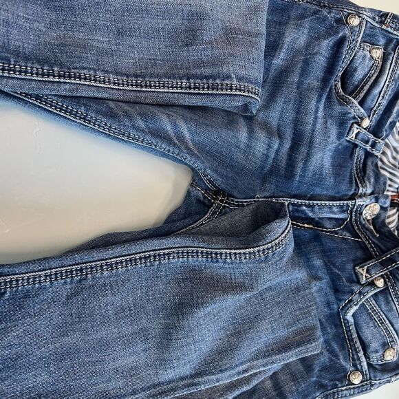 Rock Revival Charlotte Skinny Jeans Size 27 Bling Sequin Pockets - Picture 5 of 7